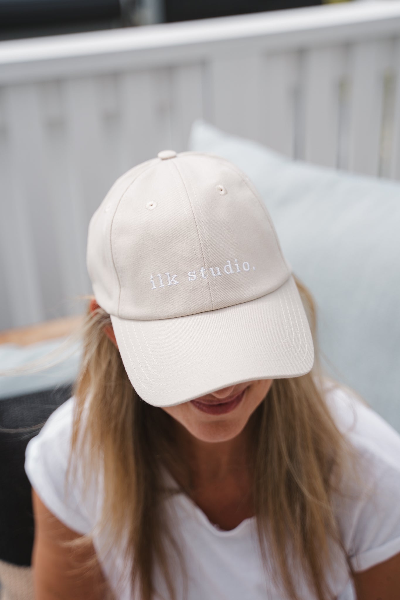 Ilk Studio Cotton Canvas Cap Sand
