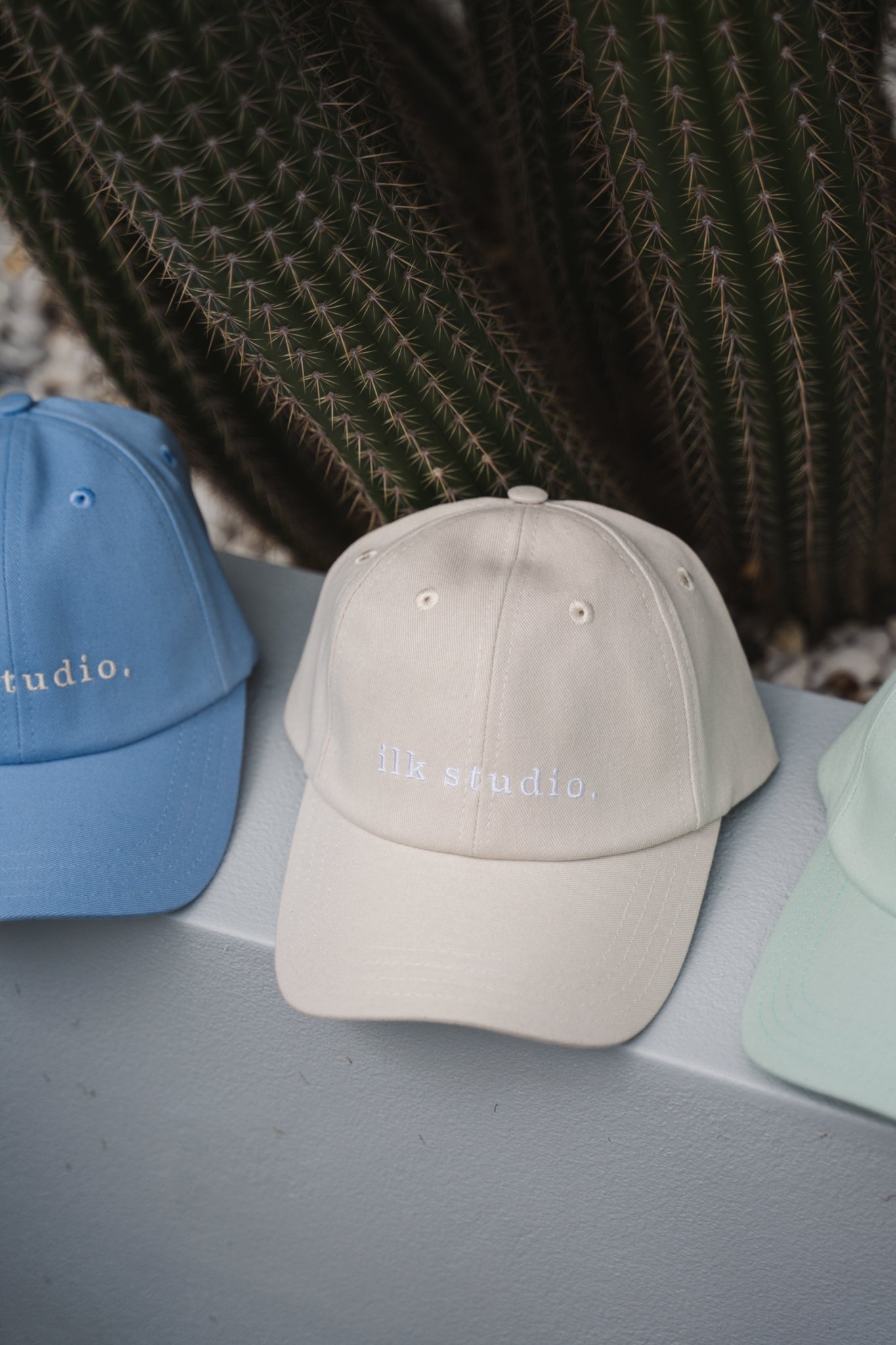 Ilk Studio Cotton Canvas Cap Sand