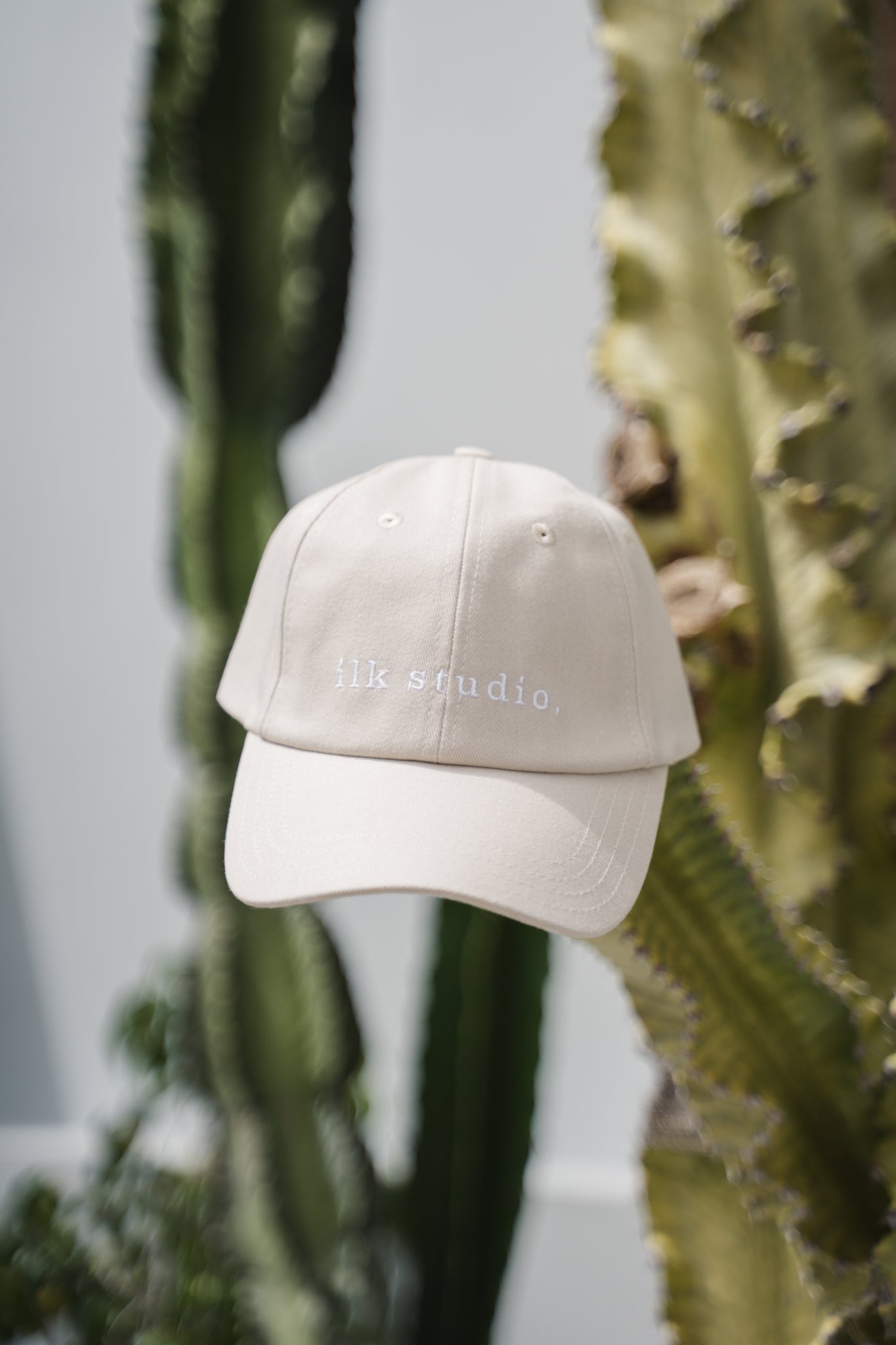 Ilk Studio Cotton Canvas Cap Sand