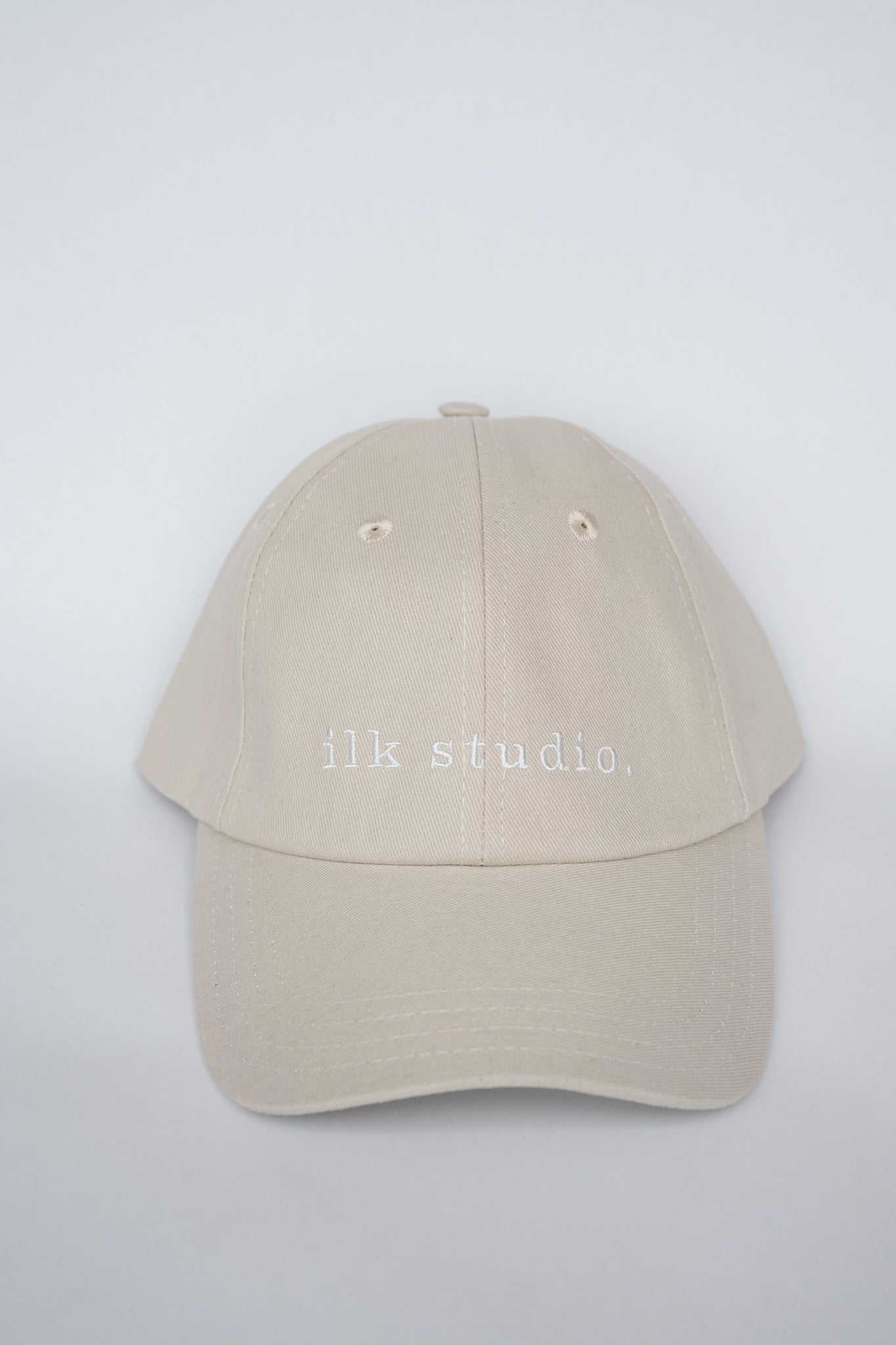 Ilk Studio Cotton Canvas Cap Sand